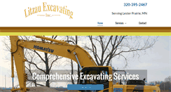 Desktop Screenshot of litzauexcavating.com
