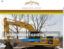 Tablet Screenshot of litzauexcavating.com